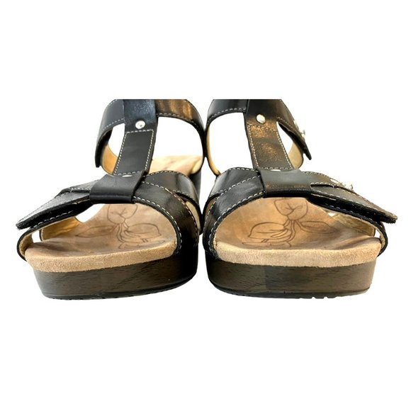 ROMIKA Black Jamaica Studded Nancy 02 COMFORT Block Heel SANDALS Sz 9/ MSRP $130 - Picture 10 of 16